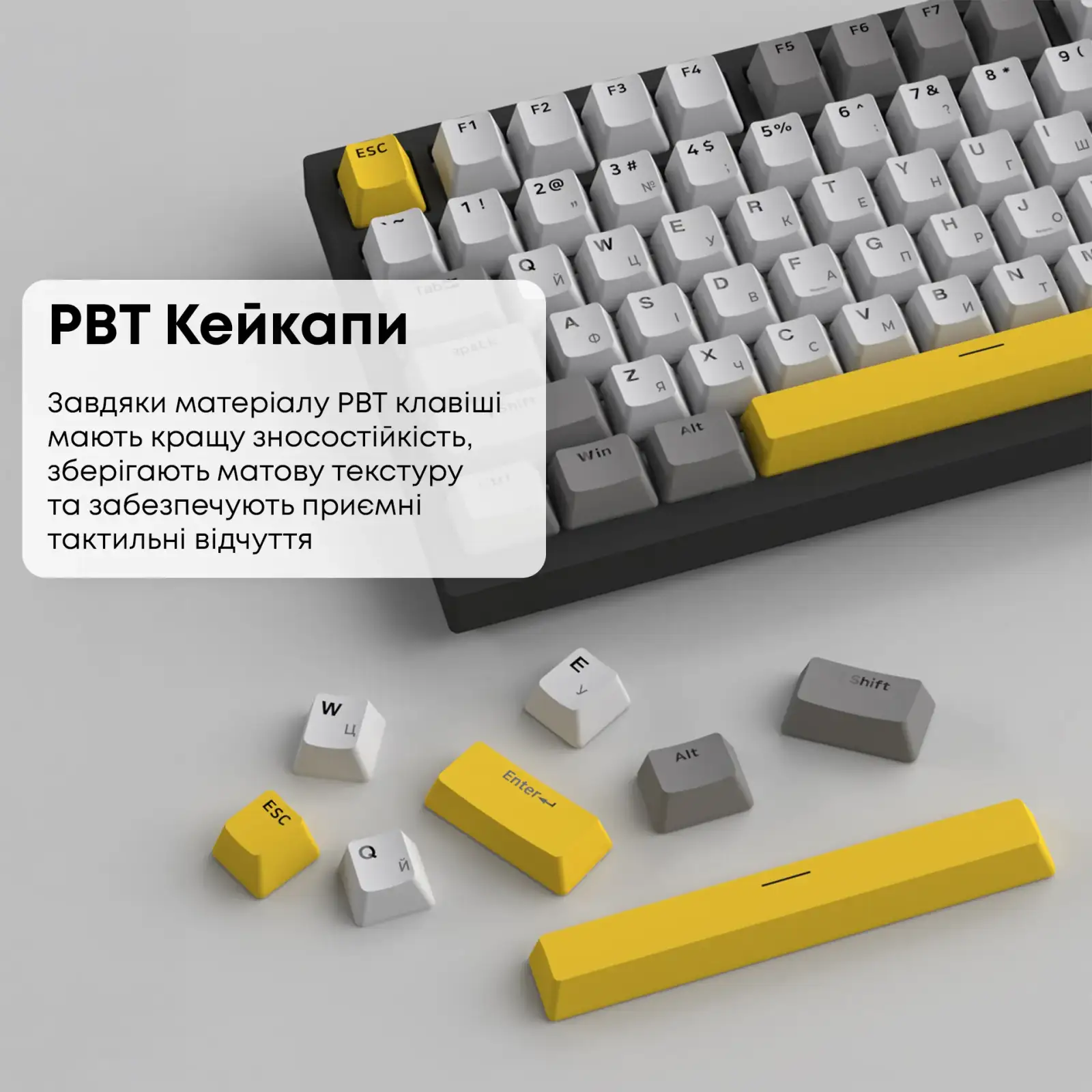 Клавіатура Ajazz AK820 Sea Salt Switch Black USB-C (AK820-SS-BGY) UA