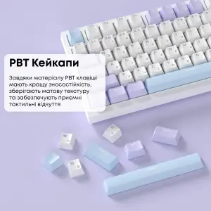 Клавіатура Ajazz AK820 Sea Salt Switch White USB-C (AK820-SS-PWB) UA