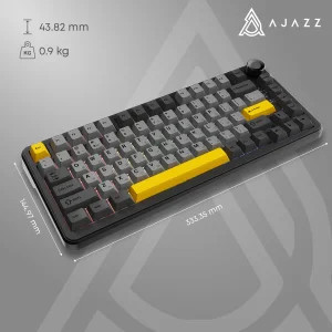 Клавіатура бездротова Ajazz AK820 Max Plus Day Dream Switch Black (AK820MAX-DD-BGY) UA