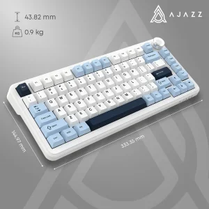 Клавиатура беспроводная Ajazz AK820 Max Plus Day Dream Switch White (AK820MAX-DD-BWD) UA