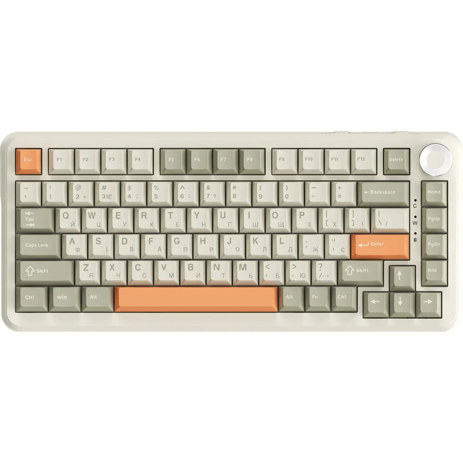 Клавиатура беспроводная Ajazz AK820 Max Flying Fish Switch Retro Colour (AK820MAX-FF-R) UA