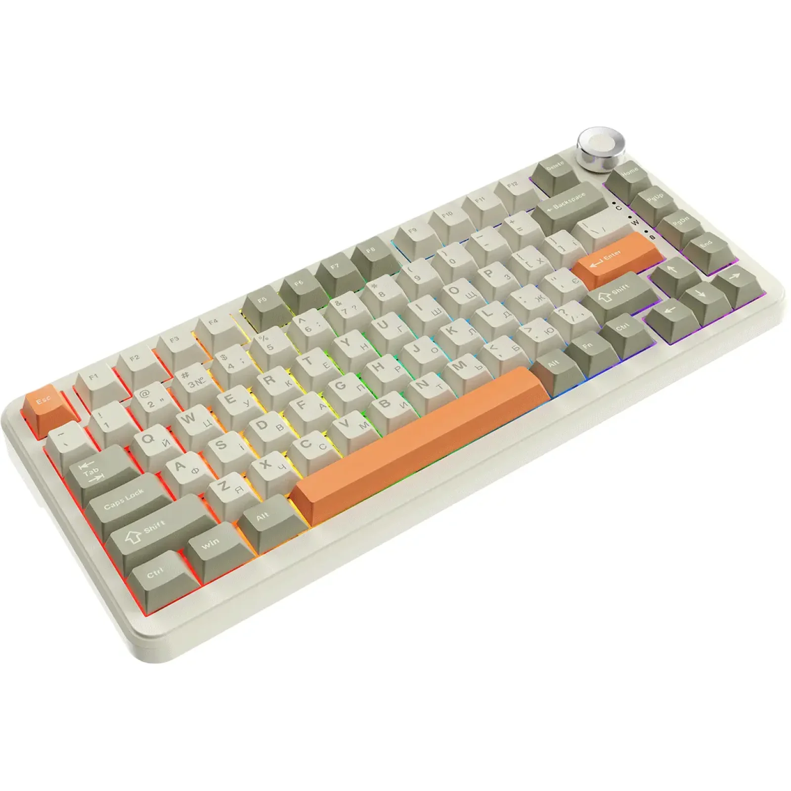 Клавиатура беспроводная Ajazz AK820 Max Flying Fish Switch Retro Colour (AK820MAX-FF-R) UA