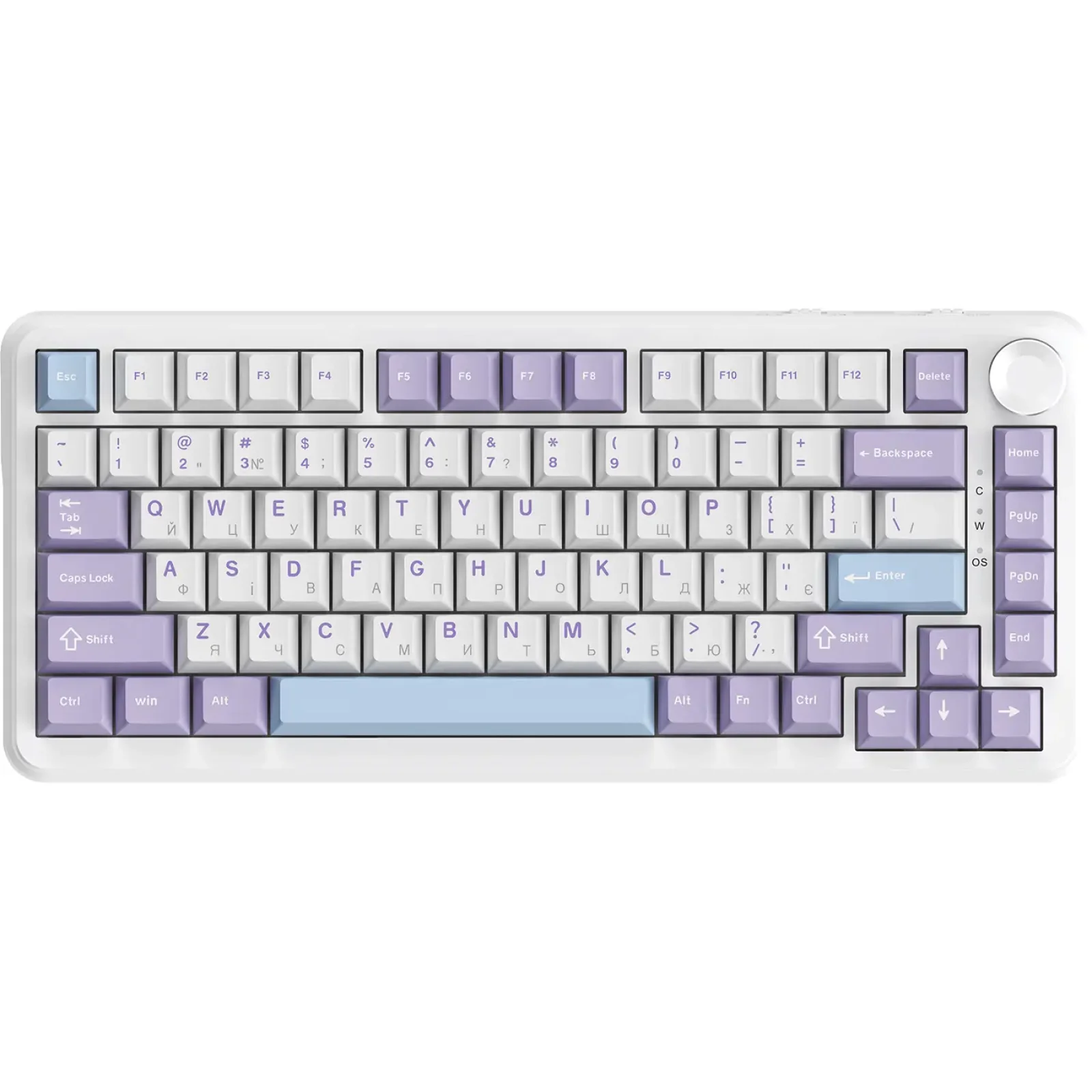 Клавиатура Ajazz AK820 Max Magnetic Switch White (AK820MAX-WM-PWB) UA