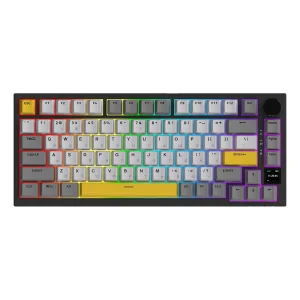 Клавіатура бездротова Ajazz AK820 Pro Flying Fish Switch Black RGB With Screen (AK820PRO-FF-BGY) UA