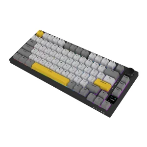 Клавіатура бездротова Ajazz AK820 Pro Flying Fish Switch Black RGB With Screen (AK820PRO-FF-BGY) UA