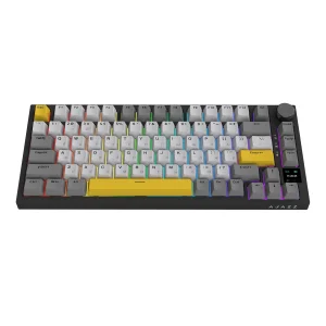 Клавіатура бездротова Ajazz AK820 Pro Flying Fish Switch Black RGB With Screen (AK820PRO-FF-BGY) UA