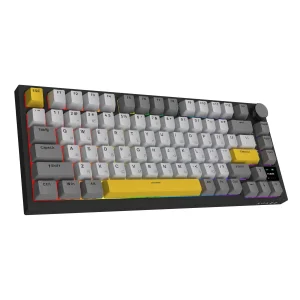 Клавіатура бездротова Ajazz AK820 Pro Flying Fish Switch Black RGB With Screen (AK820PRO-FF-BGY) UA