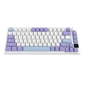 Клавіатура бездротова Ajazz AK820 Pro Flying Fish Switch Purple RGB With Screen (AK820PRO-FF-PWB) UA