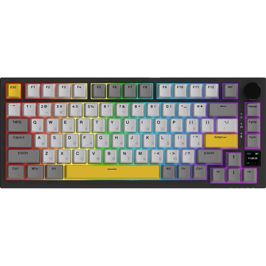 Клавиатура беспроводная Ajazz AK820 Pro Gift Switch Black (AK820PRO-G-BGY) UA