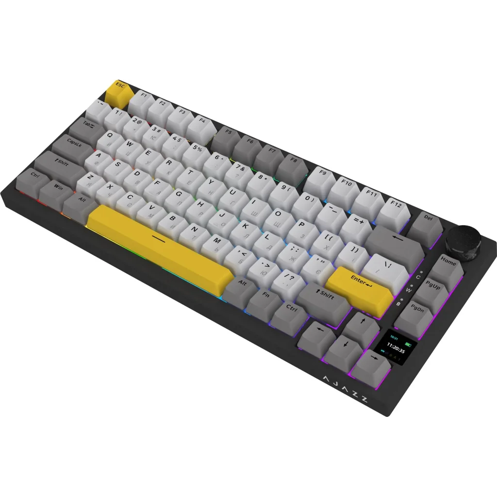 Клавиатура беспроводная Ajazz AK820 Pro Gift Switch Black (AK820PRO-G-BGY) UA