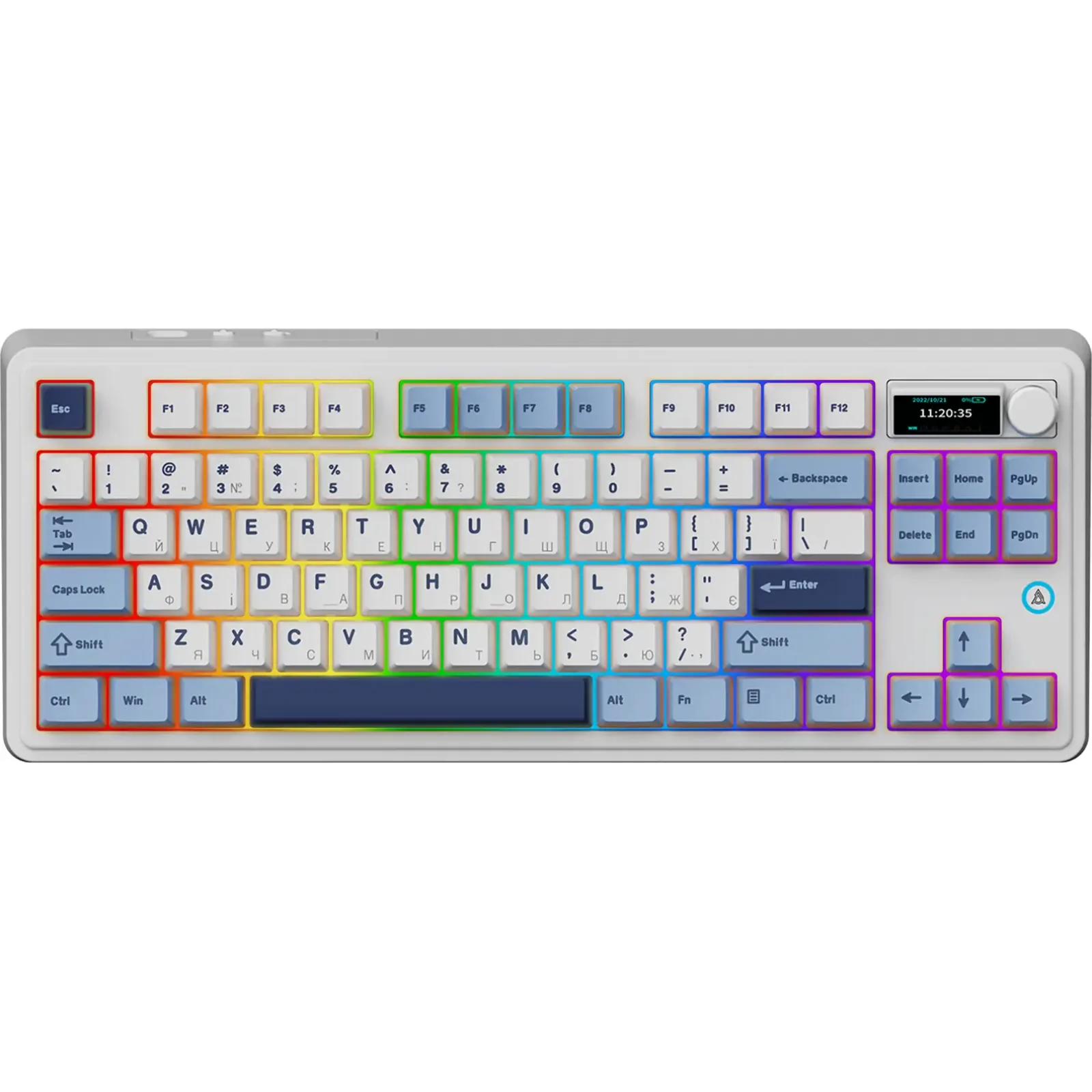 Клавиатура беспроводная Ajazz AK870 Plus Murad Switch White (AK870-MU-BWD) UA