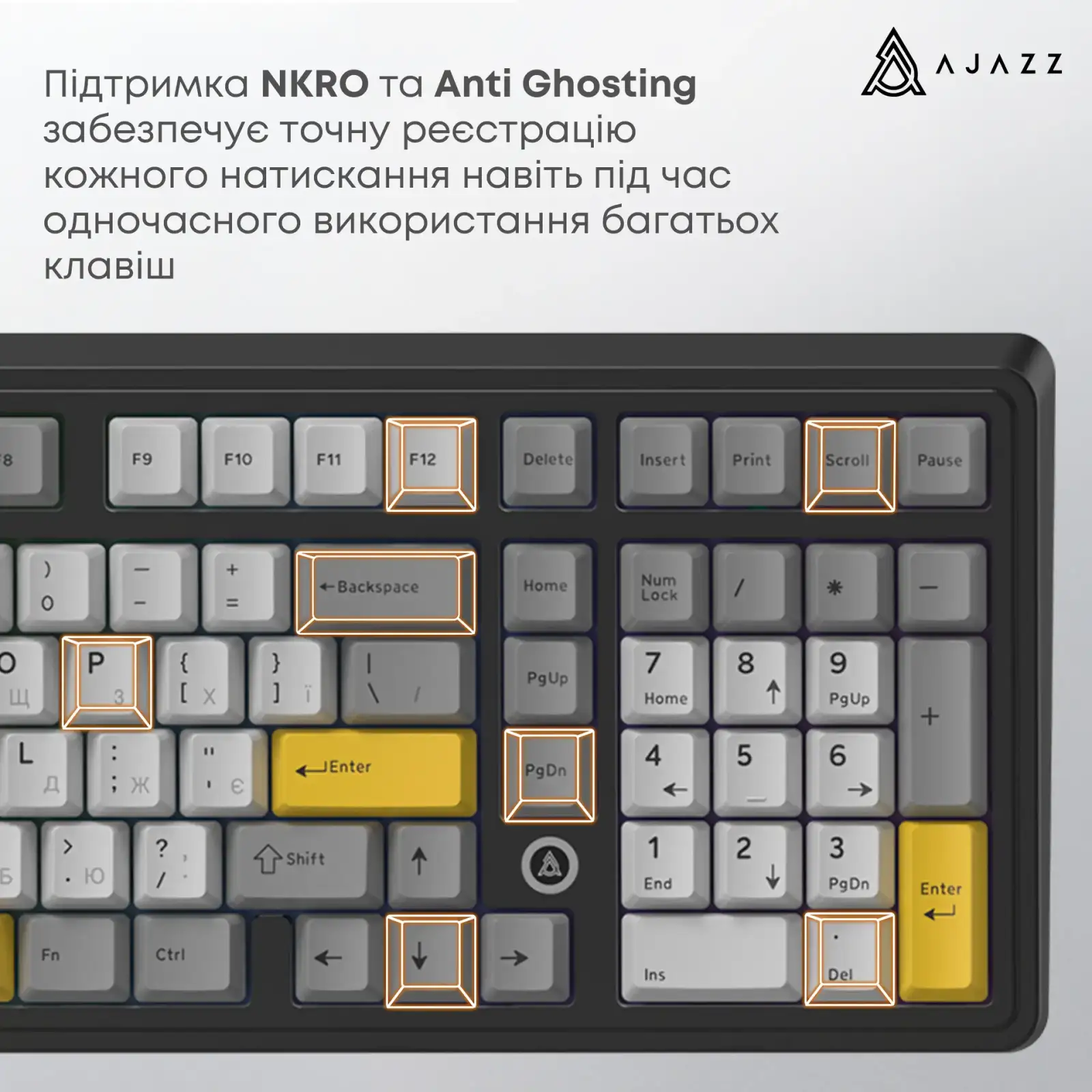 Клавіатура Ajazz AK980 Magnetic Switch Black (AK980-MAX-M-BGY) UA