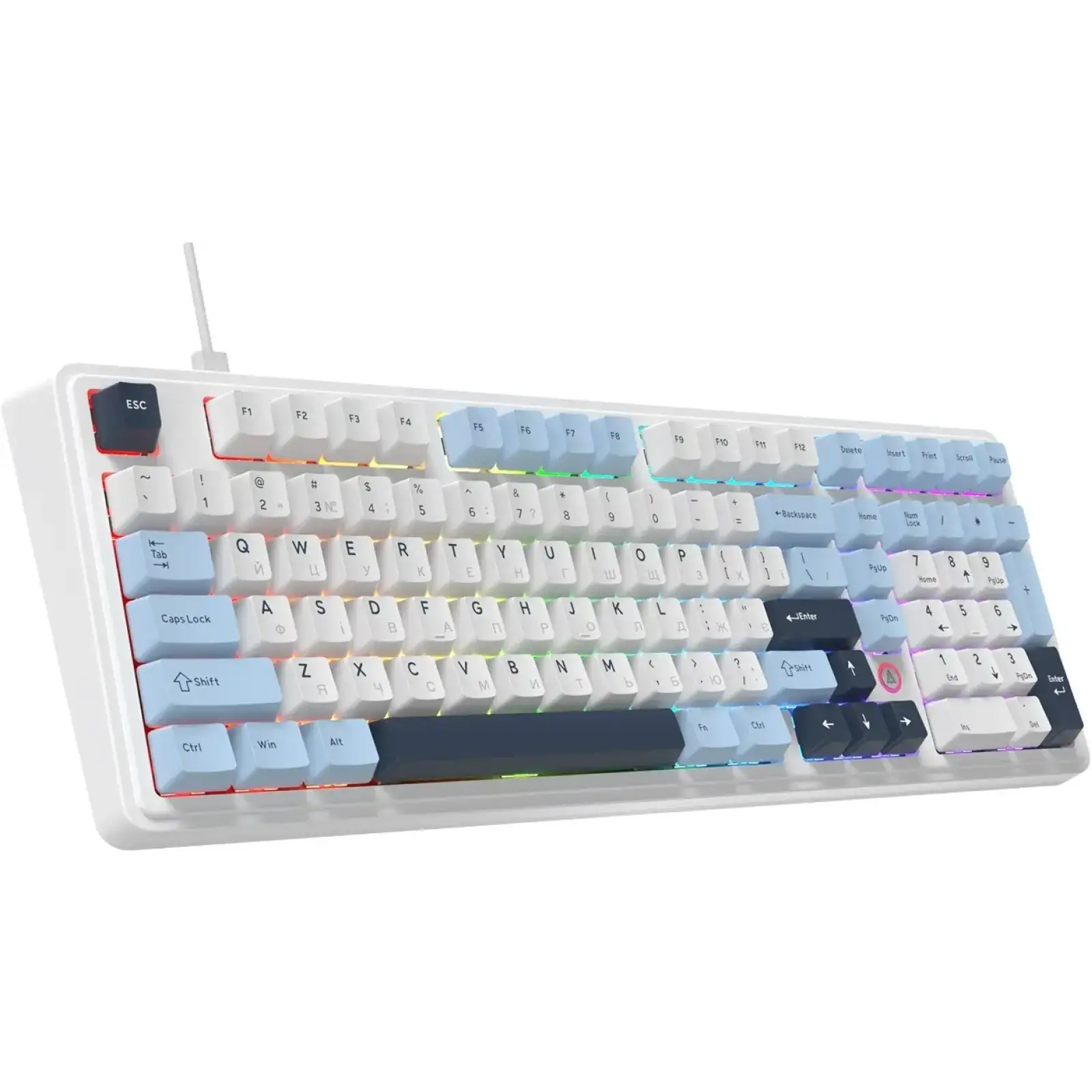 Клавіатура Ajazz AK980 Max Magnetic Switch Blue/White/Dark Blue (AK980-MAX-M-BWDB) UA