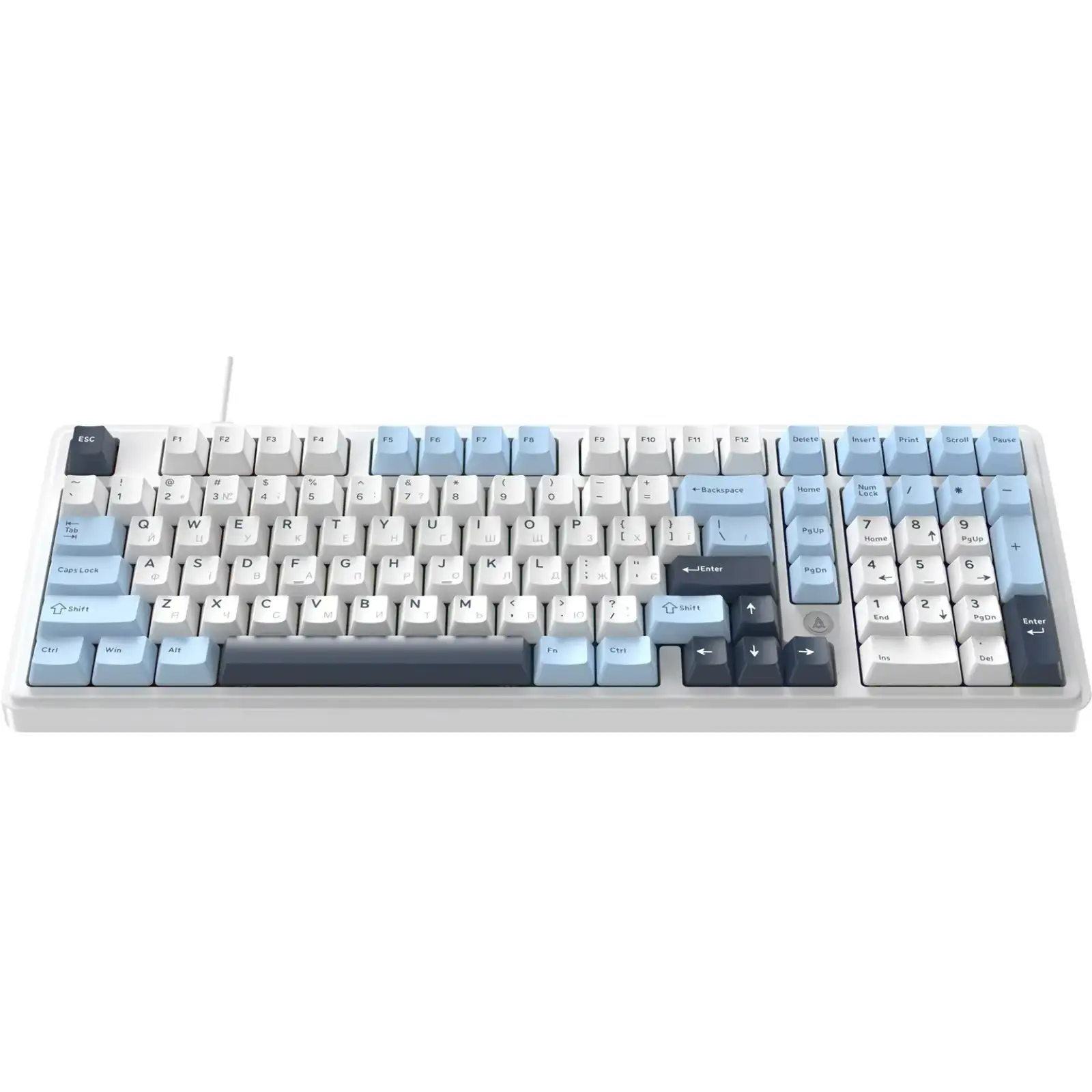 Клавіатура Ajazz AK980 Max Magnetic Switch Blue/White/Dark Blue (AK980-MAX-M-BWDB) UA