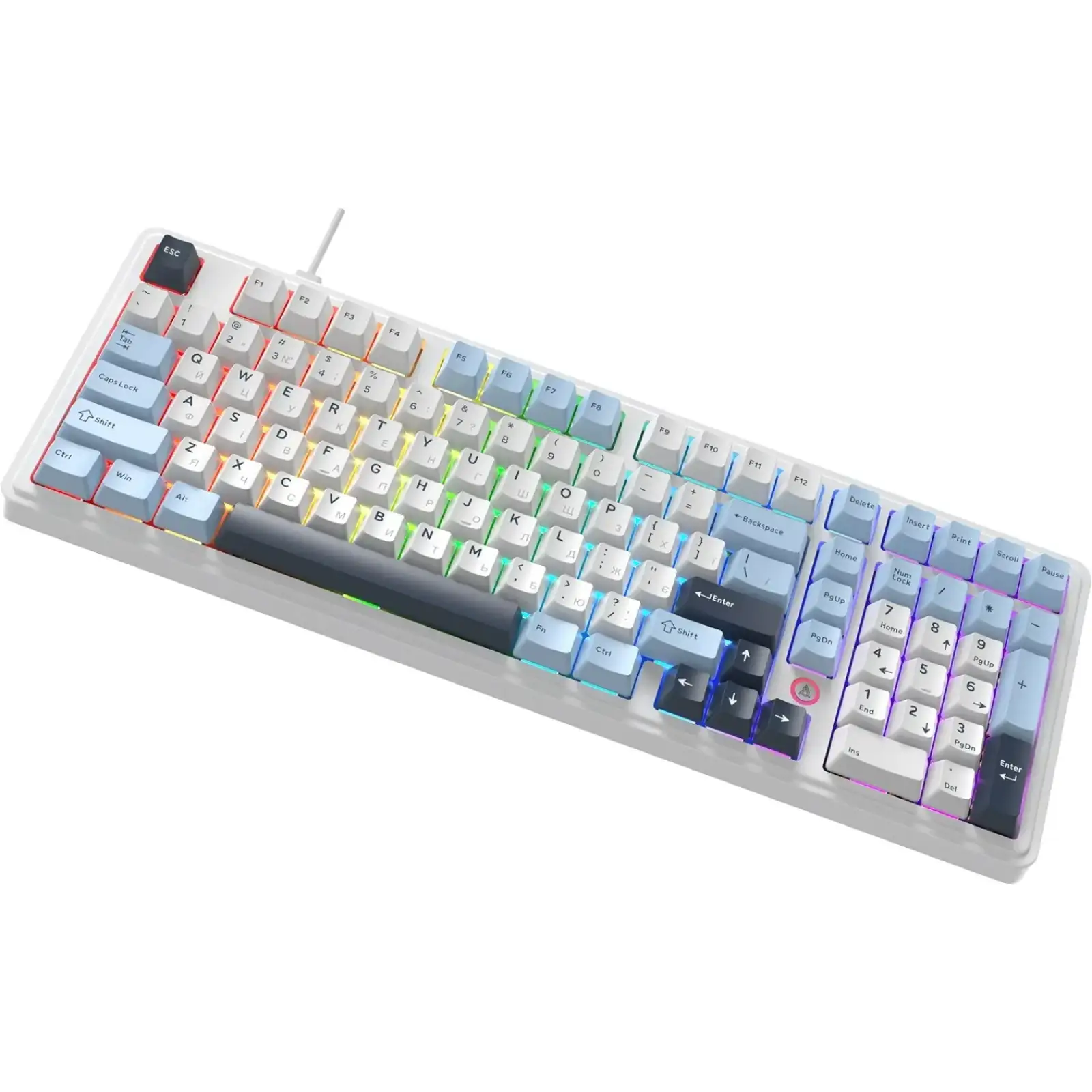 Клавіатура Ajazz AK980 Max Magnetic Switch Blue/White/Dark Blue (AK980-MAX-M-BWDB) UA