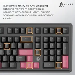 Клавиатура Ajazz AK980 Red Switch Black Red (AK980-R-BR) UA