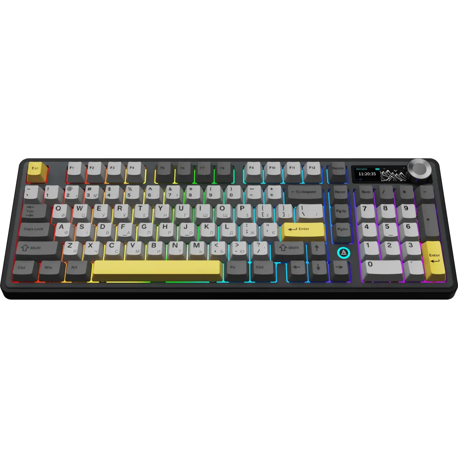Клавіатура бездротова Ajazz AK980 V2 Gift Switch V2 Black (AK980-V2-G-BGY) UA