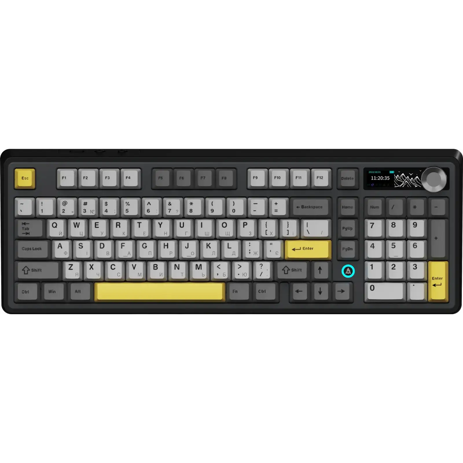 Клавіатура бездротова Ajazz AK980 V2 Gift Switch V2 Black (AK980-V2-G-BGY) UA