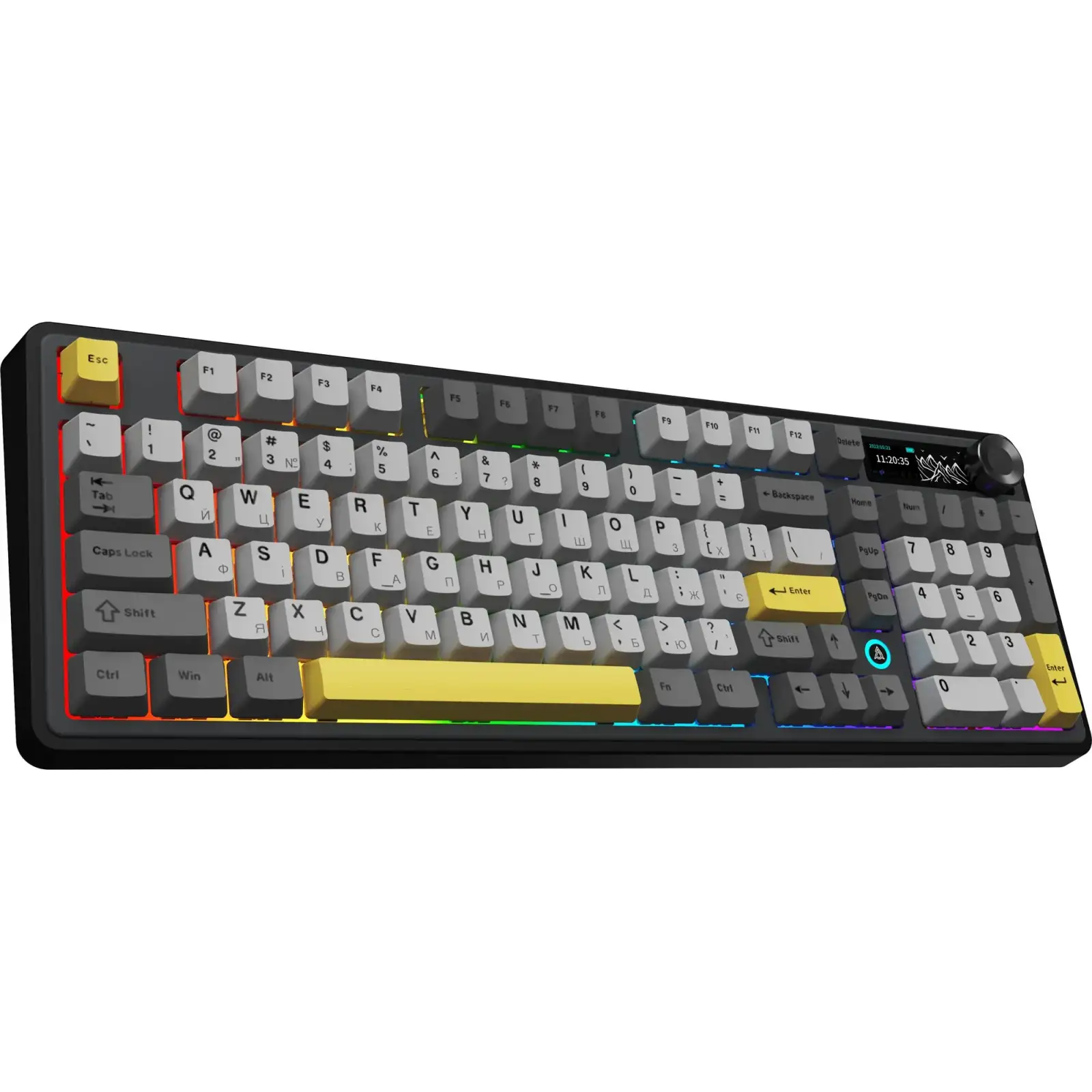 Клавіатура бездротова Ajazz AK980 V2 Gift Switch V2 Black (AK980-V2-G-BGY) UA