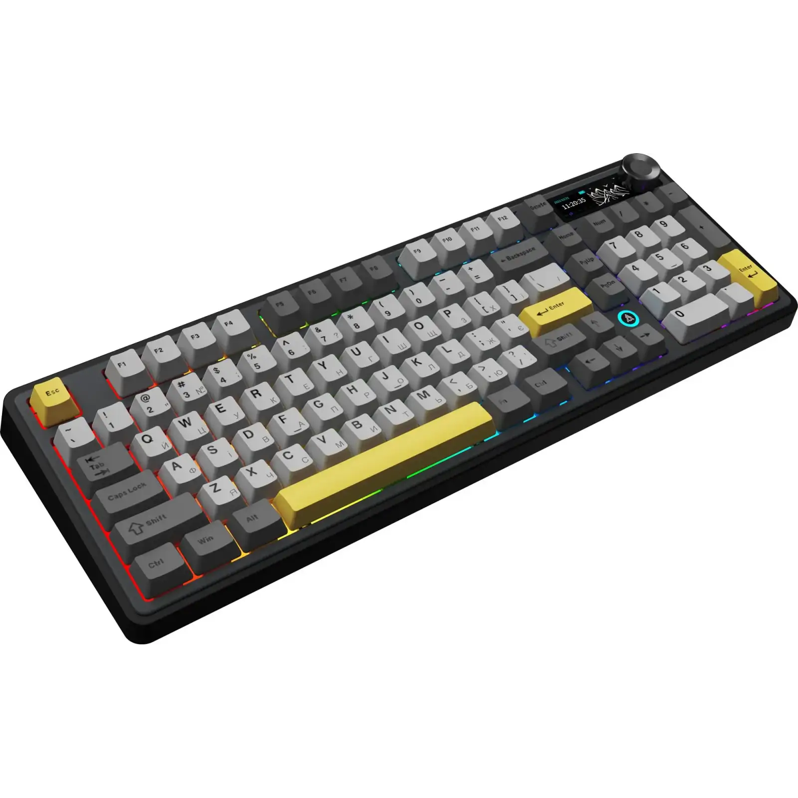 Клавіатура бездротова Ajazz AK980 V2 Gift Switch V2 Black (AK980-V2-G-BGY) UA