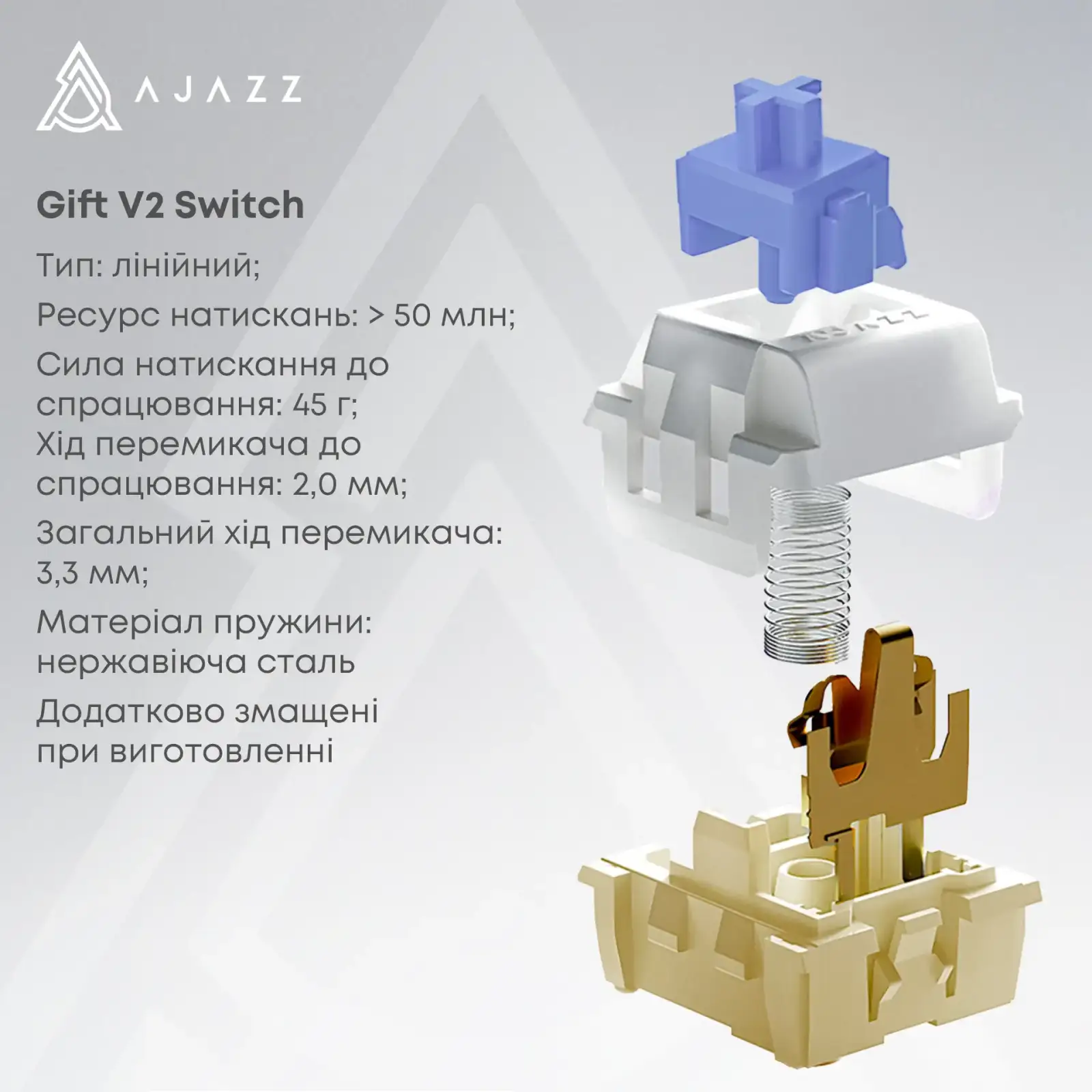 Клавіатура бездротова Ajazz AK980 V2 Gift Switch V2 Black (AK980-V2-G-BGY) UA