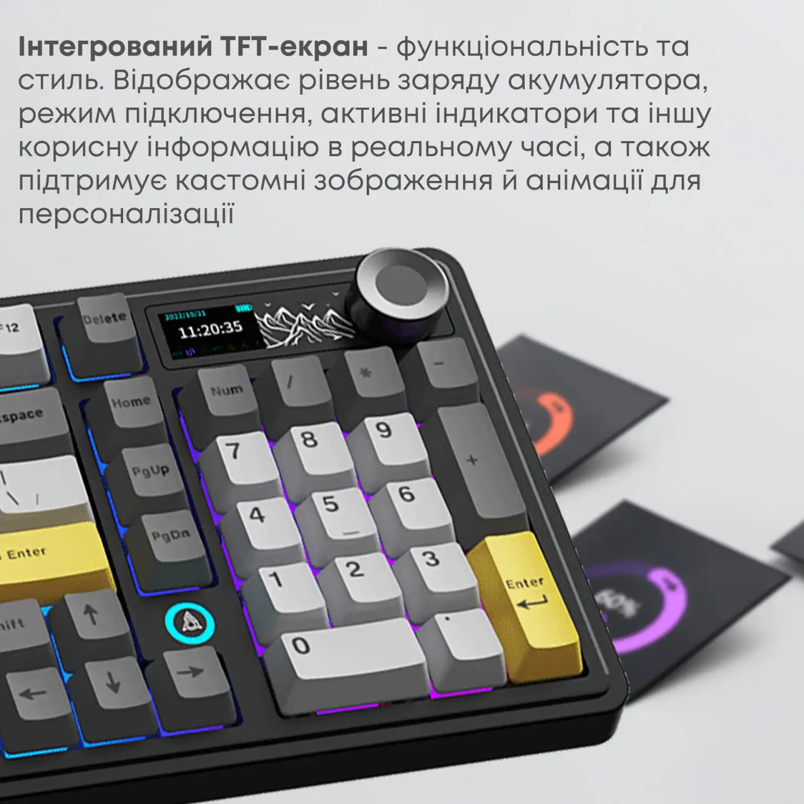 Клавіатура бездротова Ajazz AK980 V2 Gift Switch V2 Black (AK980-V2-G-BGY) UA