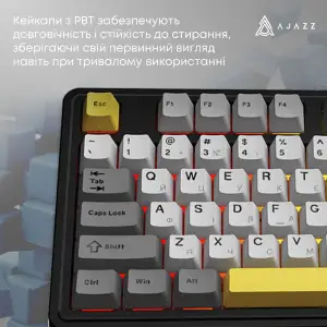 Клавіатура бездротова Ajazz AK980 V2 Gift Switch V2 Black (AK980-V2-G-BGY) UA