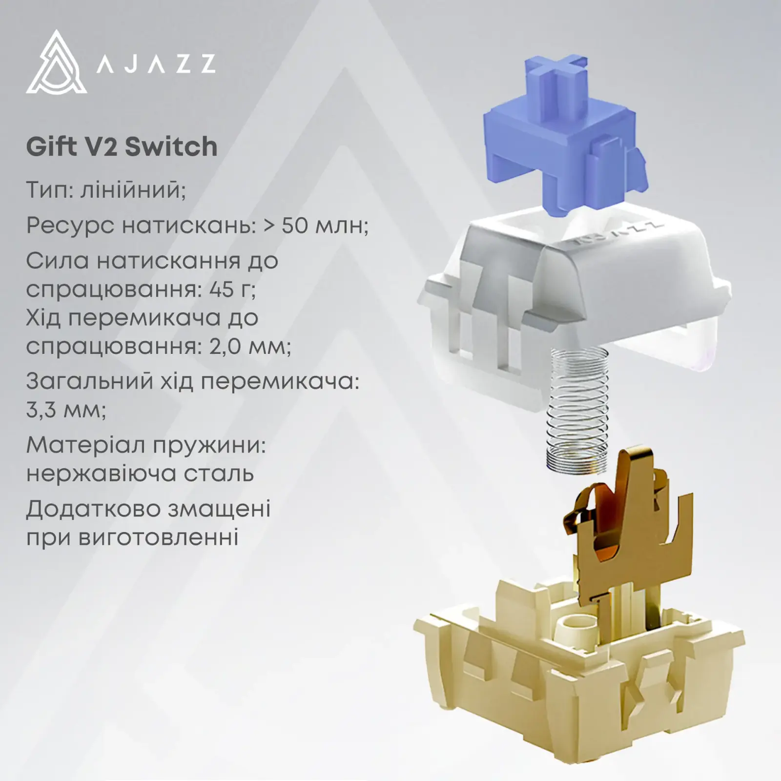 Клавиатура беспроводная Ajazz AK980 V2 Gift Switch V2 White (AK980-V2-G-PWB) UA