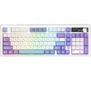 Клавіатура бездротова Ajazz AK980 V2 Maillard Switch White (AK980-V2-M-PWB) UA