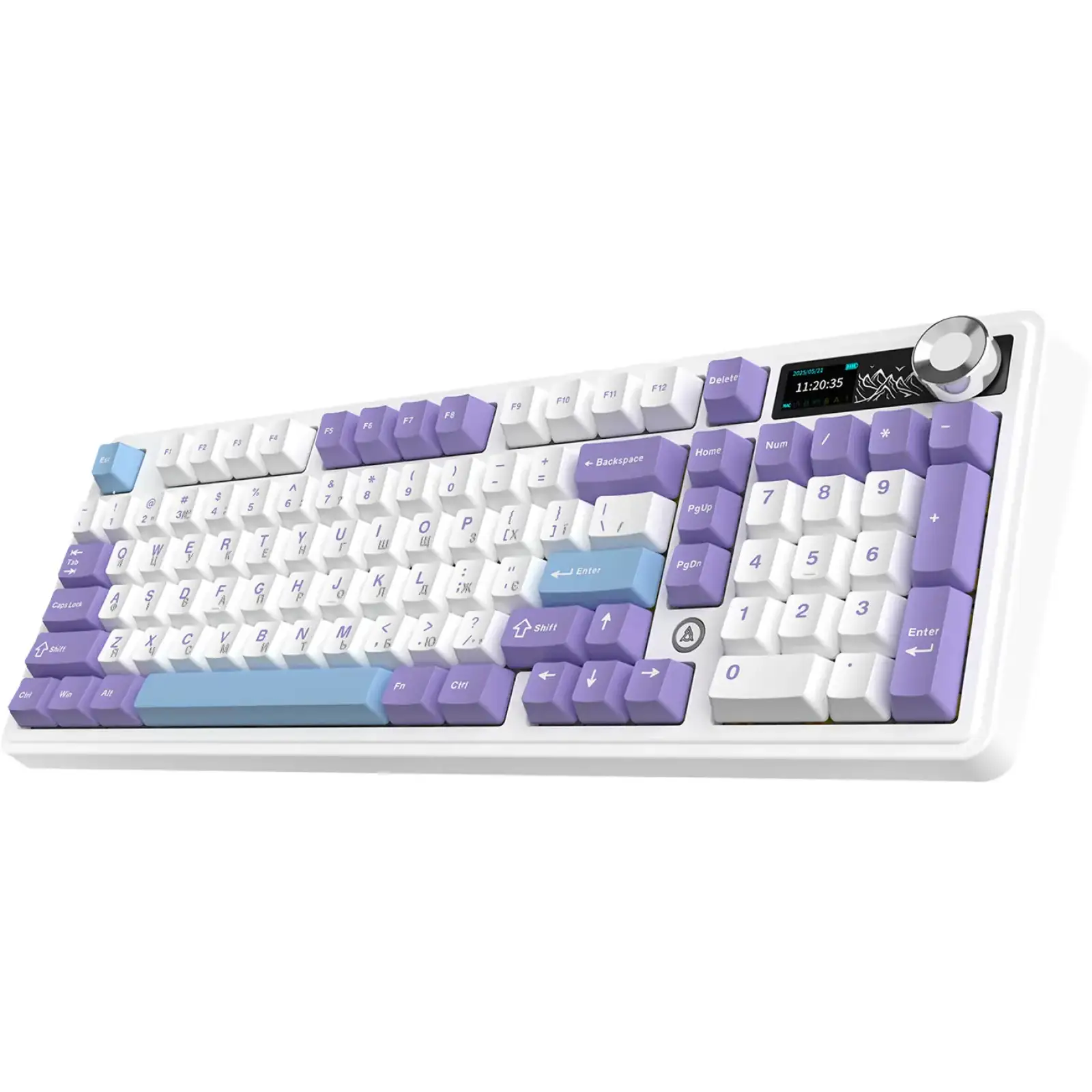 Клавіатура бездротова Ajazz AK980 V2 Maillard Switch White (AK980-V2-M-PWB) UA