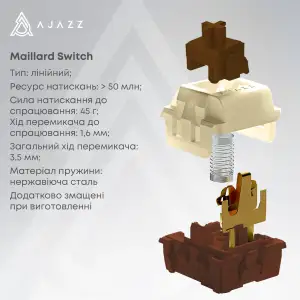 Клавіатура бездротова Ajazz AK980 V2 Maillard Switch White (AK980-V2-M-PWB) UA