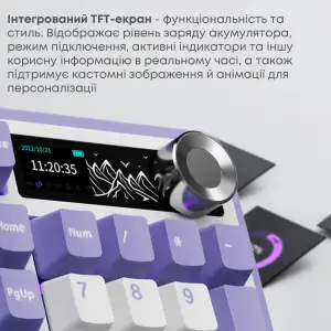Клавіатура бездротова Ajazz AK980 V2 Maillard Switch White (AK980-V2-M-PWB) UA