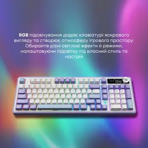 Клавіатура бездротова Ajazz AK980 V2 Maillard Switch White (AK980-V2-M-PWB) UA