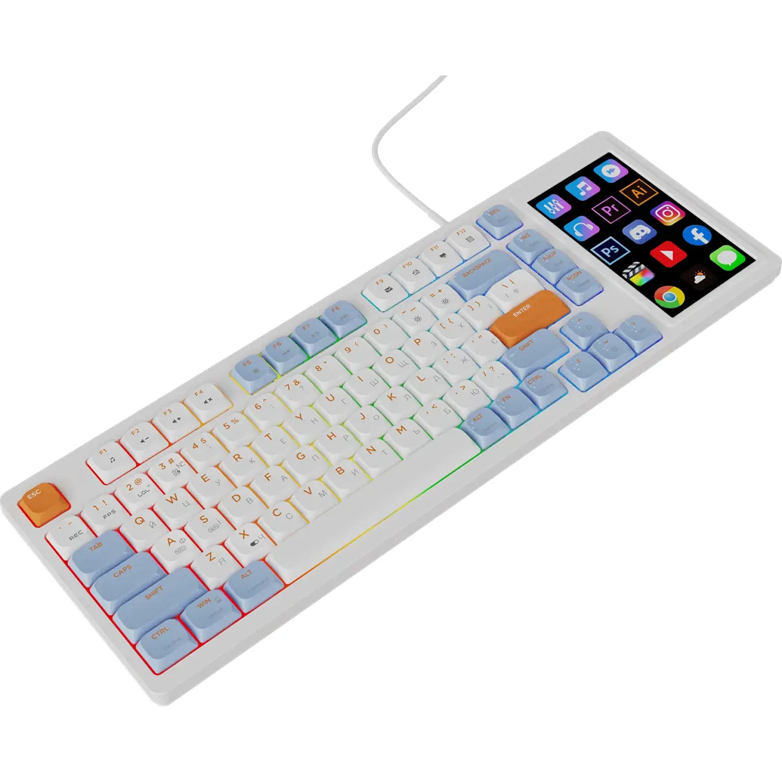 Клавіатура Ajazz AKP815 Huano Red Switch White (AKP815-R-WBO) UA