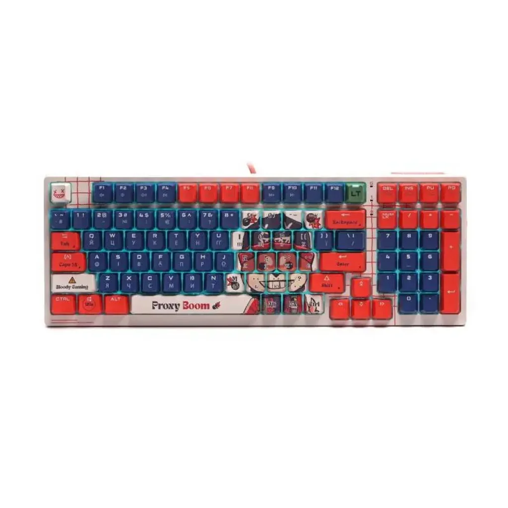 Клавіатура A4Tech Bloody AT98 RGB Proxy Boom White/Red UA