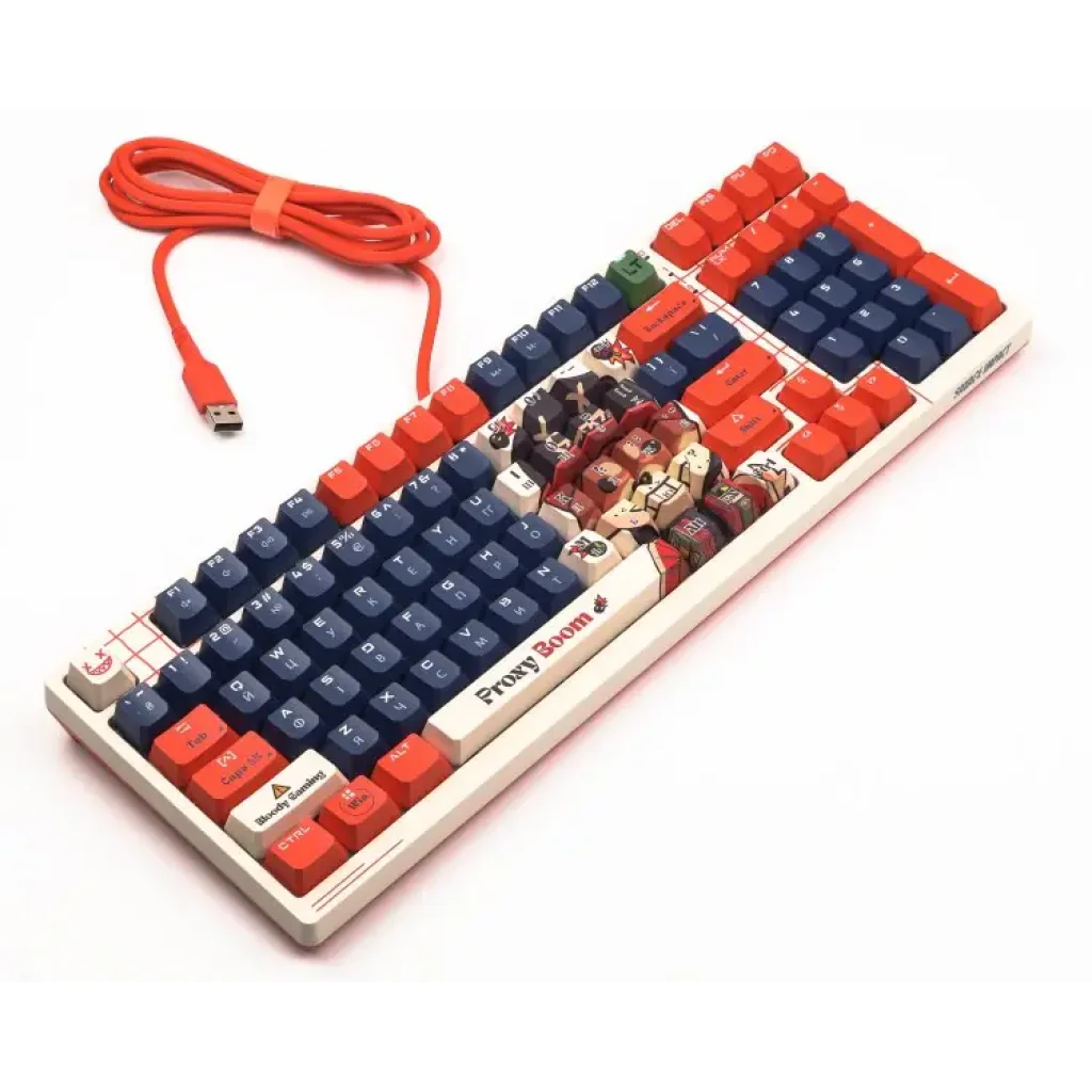 Клавіатура A4Tech Bloody AT98 RGB Proxy Boom White/Red UA