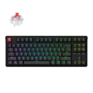Клавіатура бездротова Keychron C3 Max Super Red Switch Black RGB (C3M-H1-UA) UA