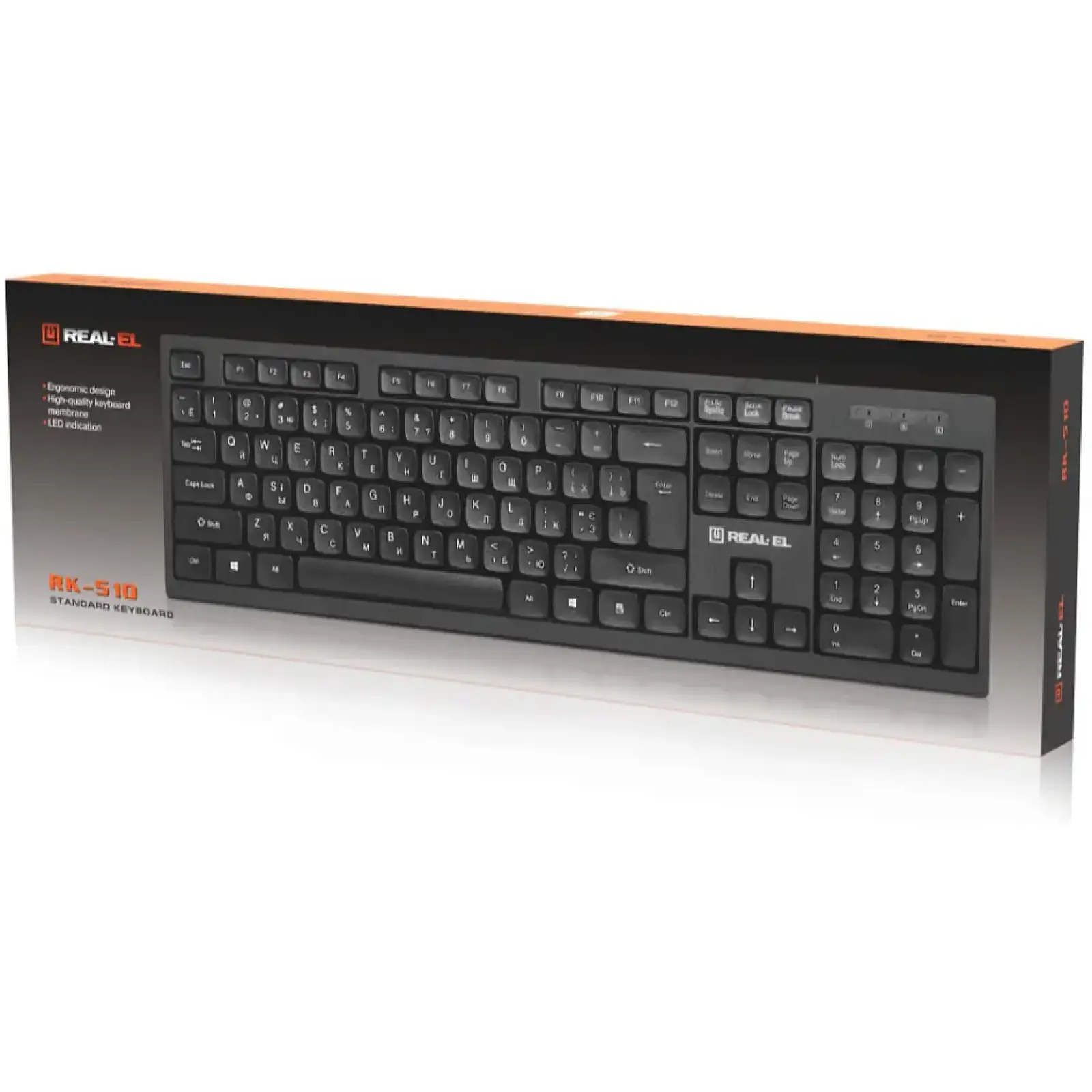 Клавиатура REAL-EL RK-510 Black UA