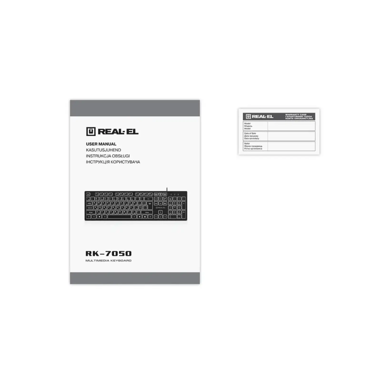 Клавиатура REAL-EL RK-7050 Black UA