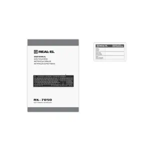 Клавиатура REAL-EL RK-7050 Black UA