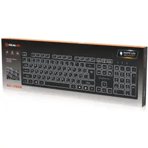 Клавиатура REAL-EL RK-7050 Black UA