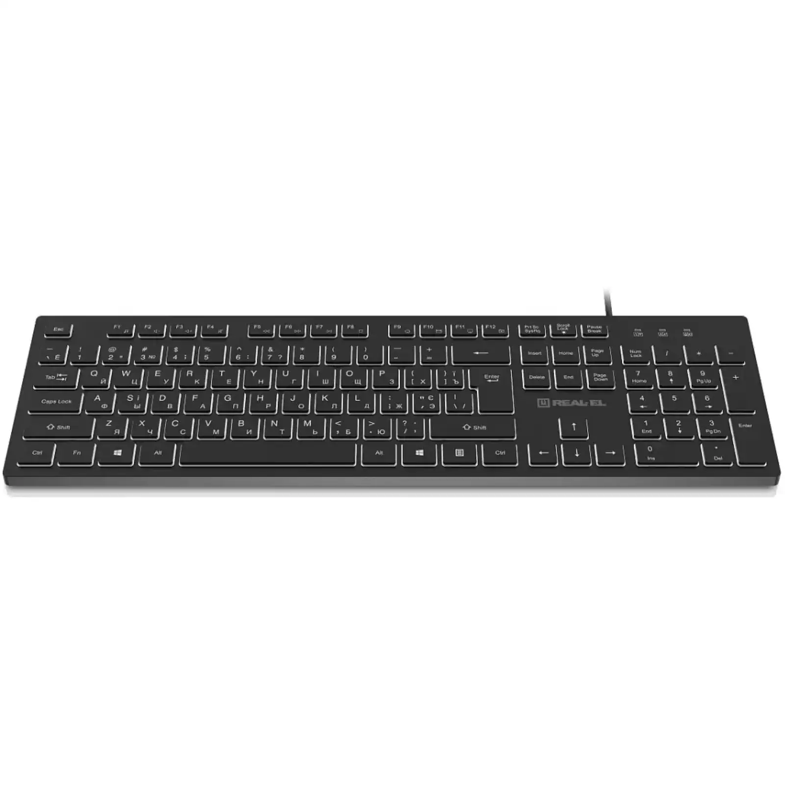 Клавиатура REAL-EL RK-7050 Black UA
