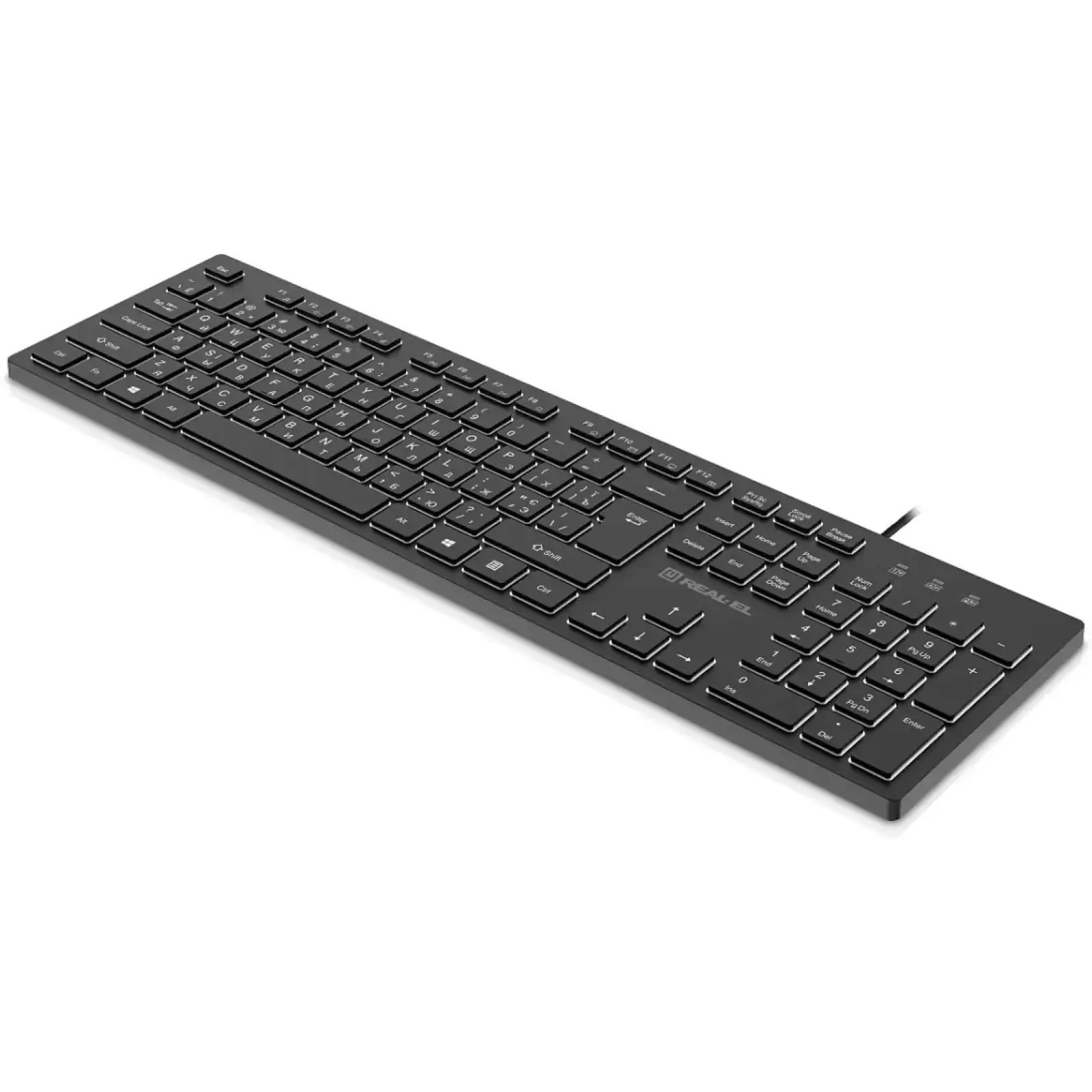 Клавиатура REAL-EL RK-7050 Black UA