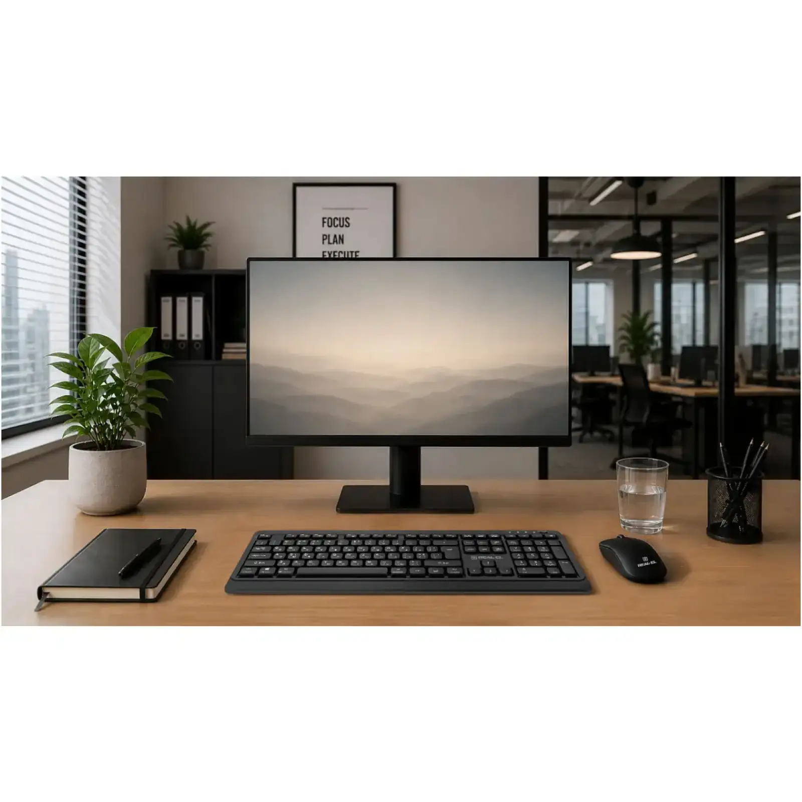 Клавиатура беспроводная REAL-EL RK-760W Black UA