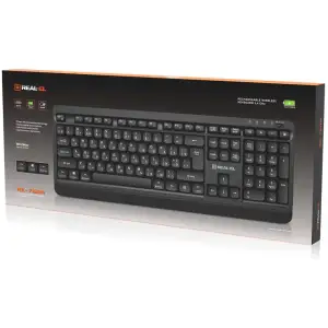 Клавиатура беспроводная REAL-EL RK-760W Black UA