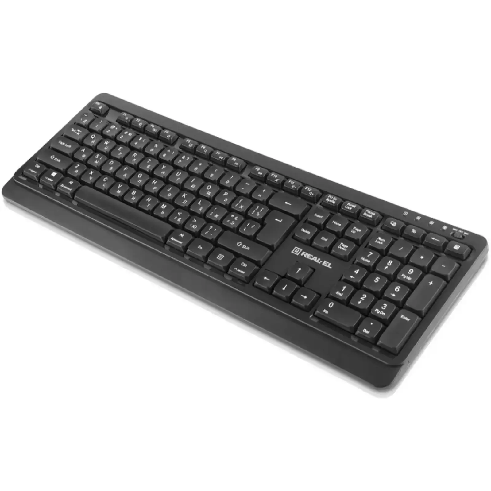 Клавиатура беспроводная REAL-EL RK-760W Black UA