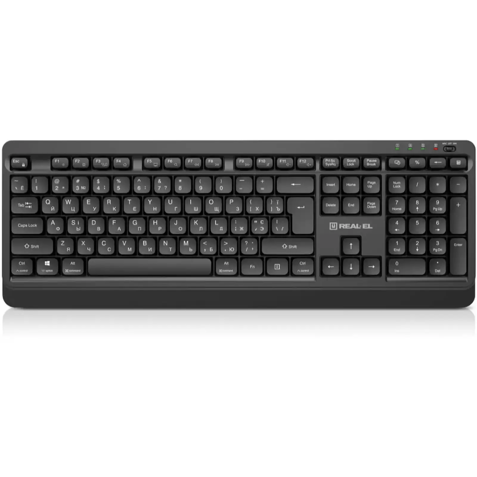 Клавиатура беспроводная REAL-EL RK-760W Black UA