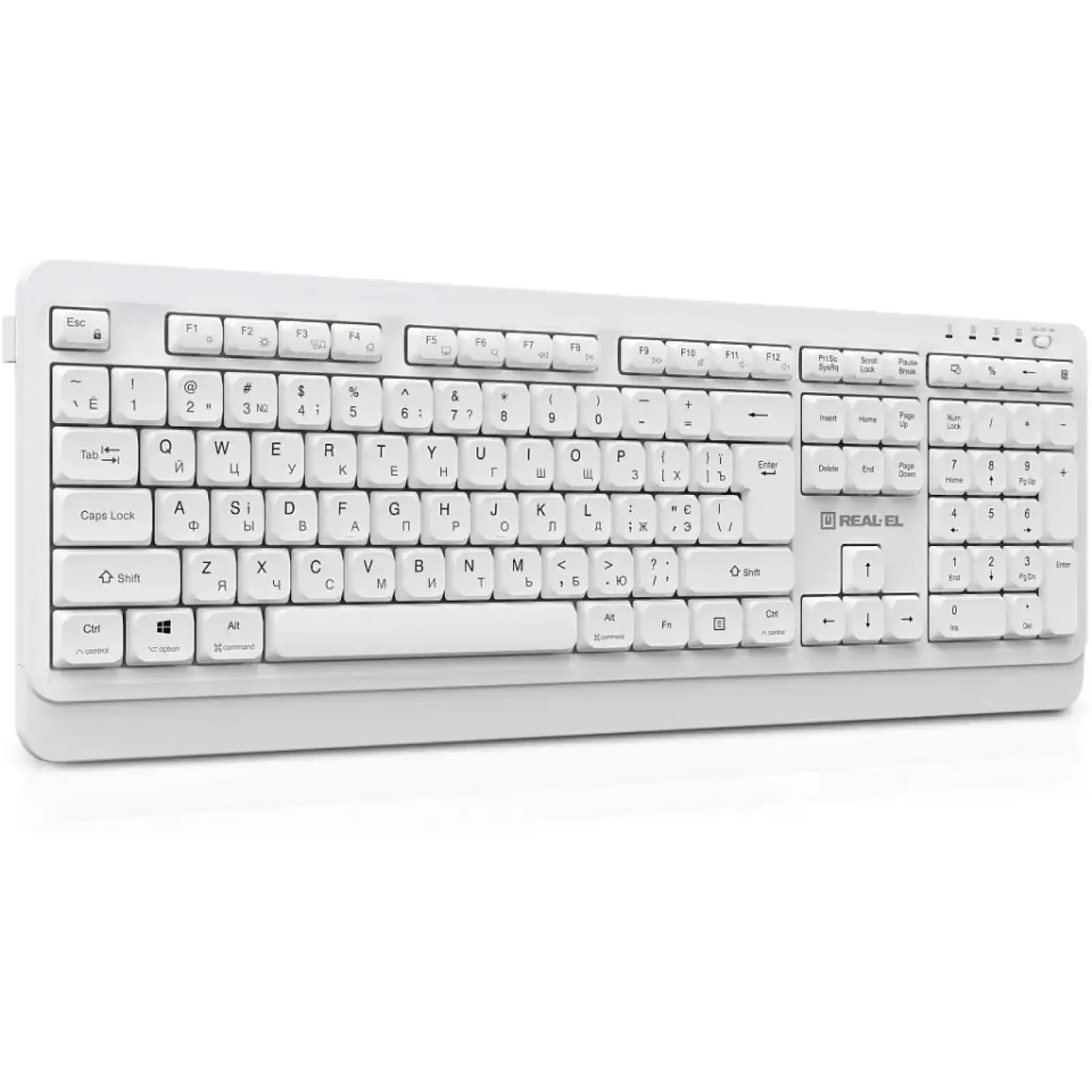 Клавиатура беспроводная REAL-EL RK-761W White UA