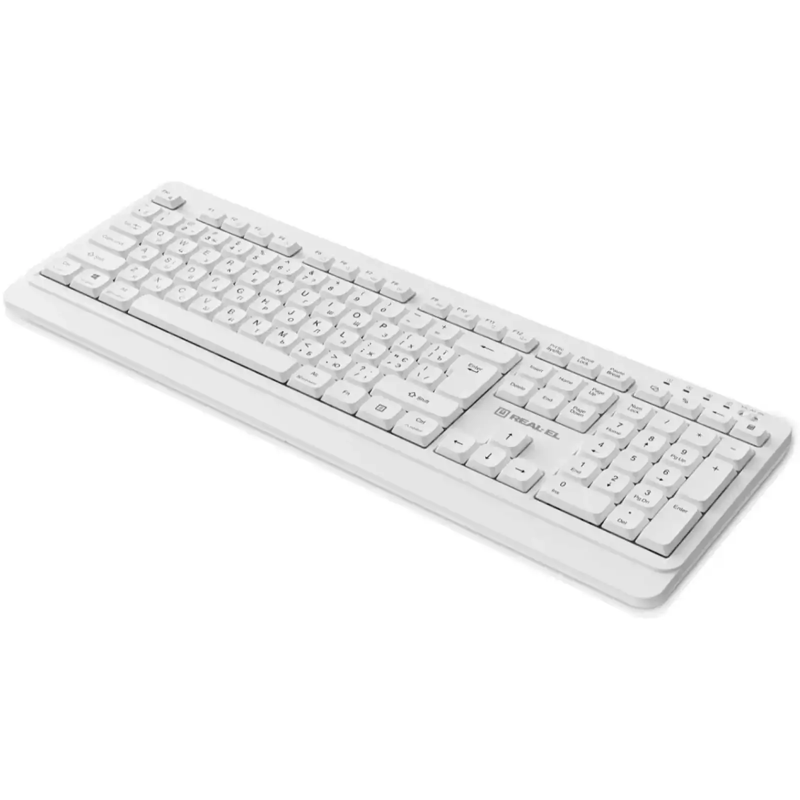 Клавиатура беспроводная REAL-EL RK-761W White UA