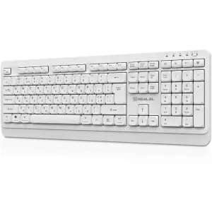 Клавиатура беспроводная REAL-EL RK-761W White UA